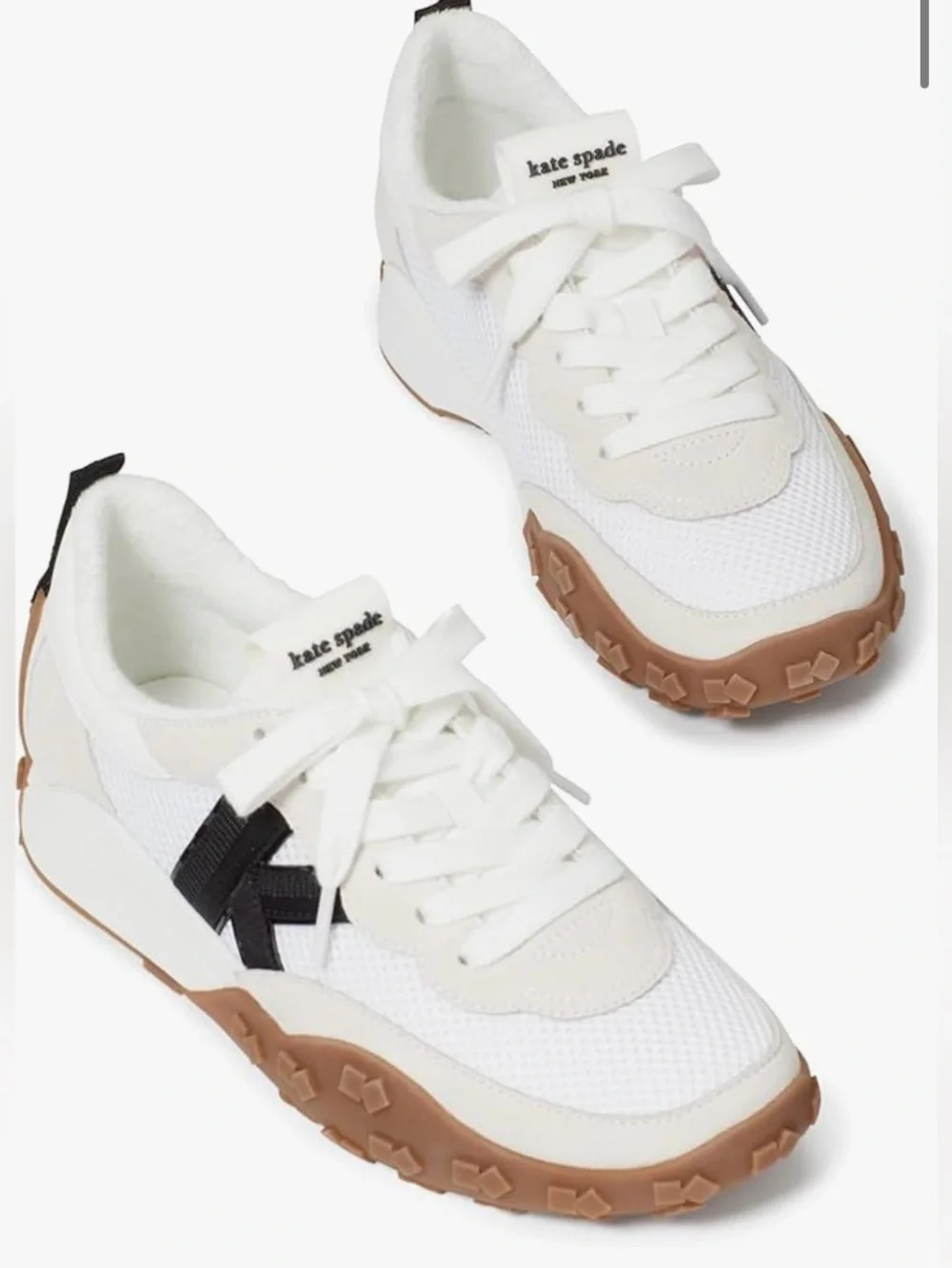kate spade K as in Kate Sneakers with Brown Gum Sole